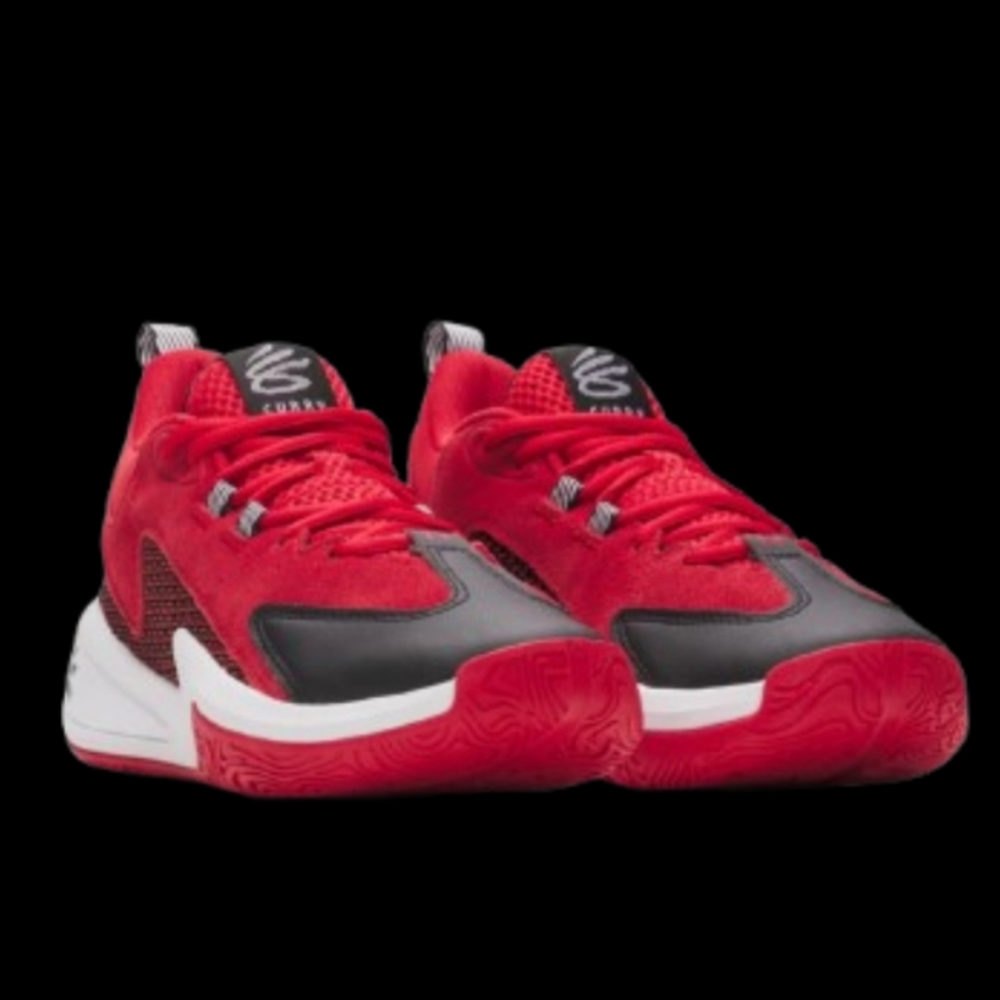 Under Armour Curry 3Z 25 SDE Kids Size 5Y Red Black White